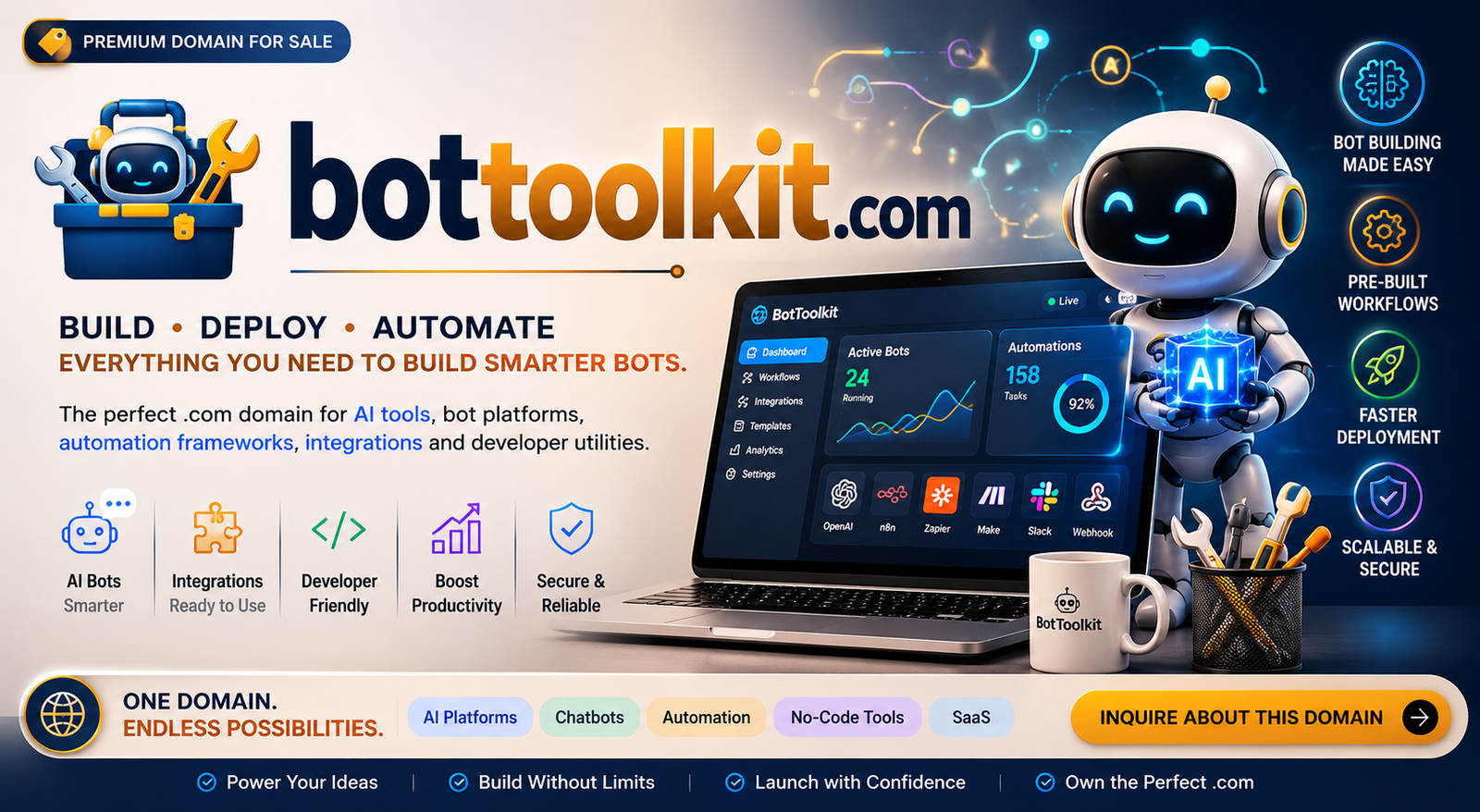 BotToolkit.com premium domain banner